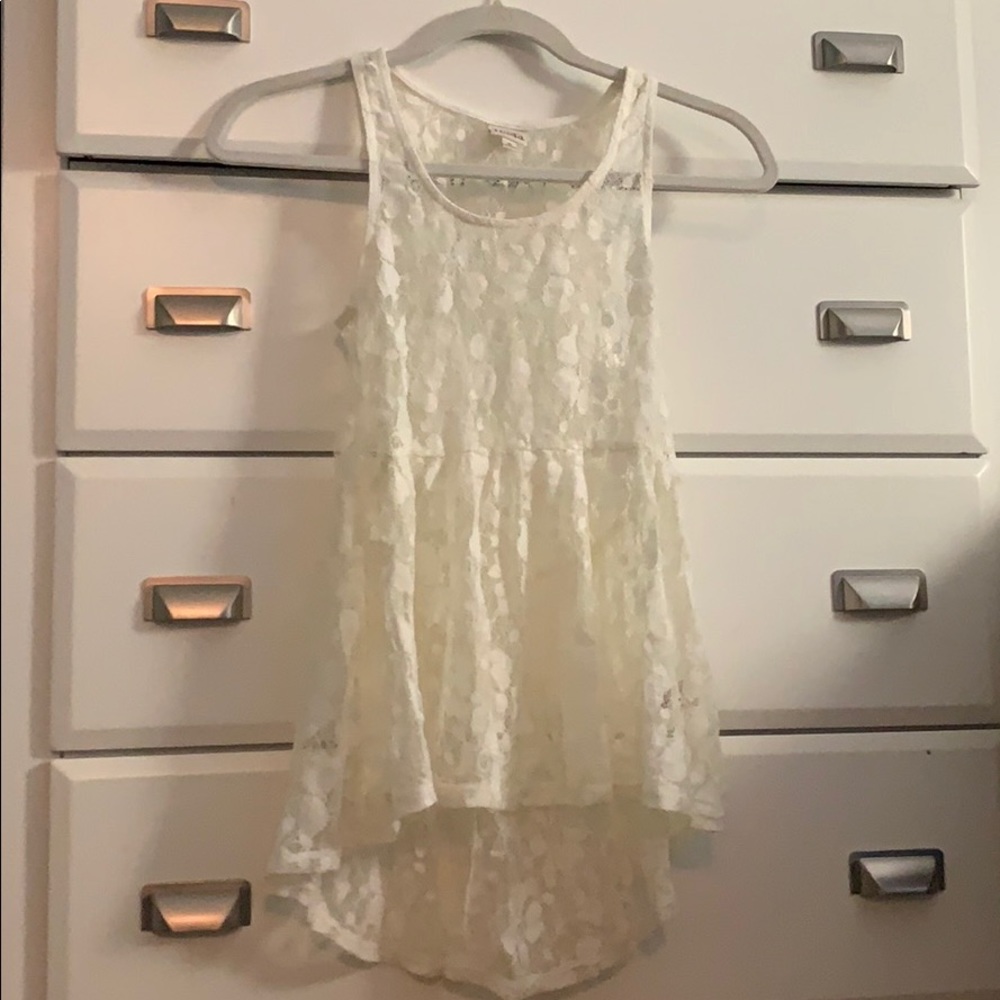 Lace tank top